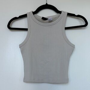 H&M Ribbed Tank Top - Light Gray
